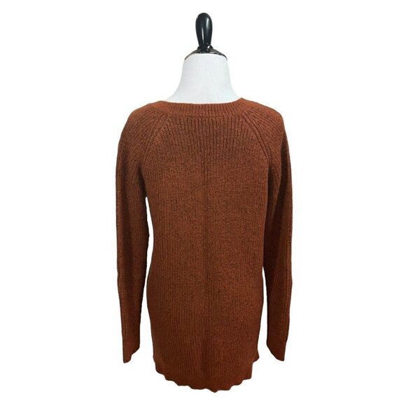 Natural Reflections Women's S Small Knit Sweater Long Sleeve V-Neckline Rust - Picture 5 of 6